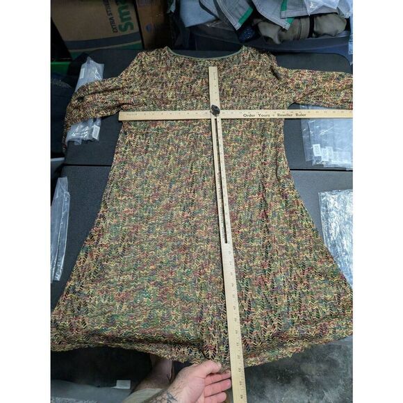 Gabby Skye Dress 3/4 Sleeves Multicolor Women's 12 - Picture 4 of 5